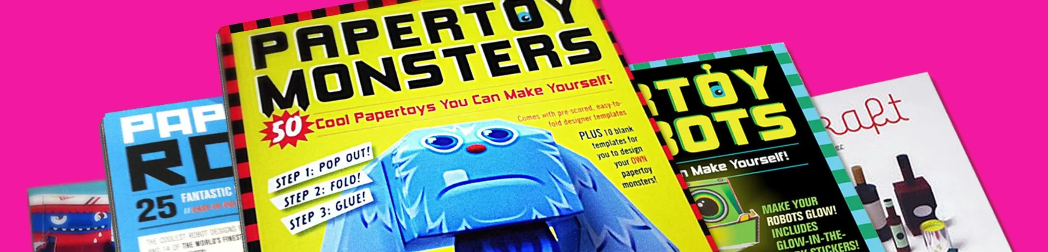 Published paper toy and papercraft books featuring Brian Castleforte’s work