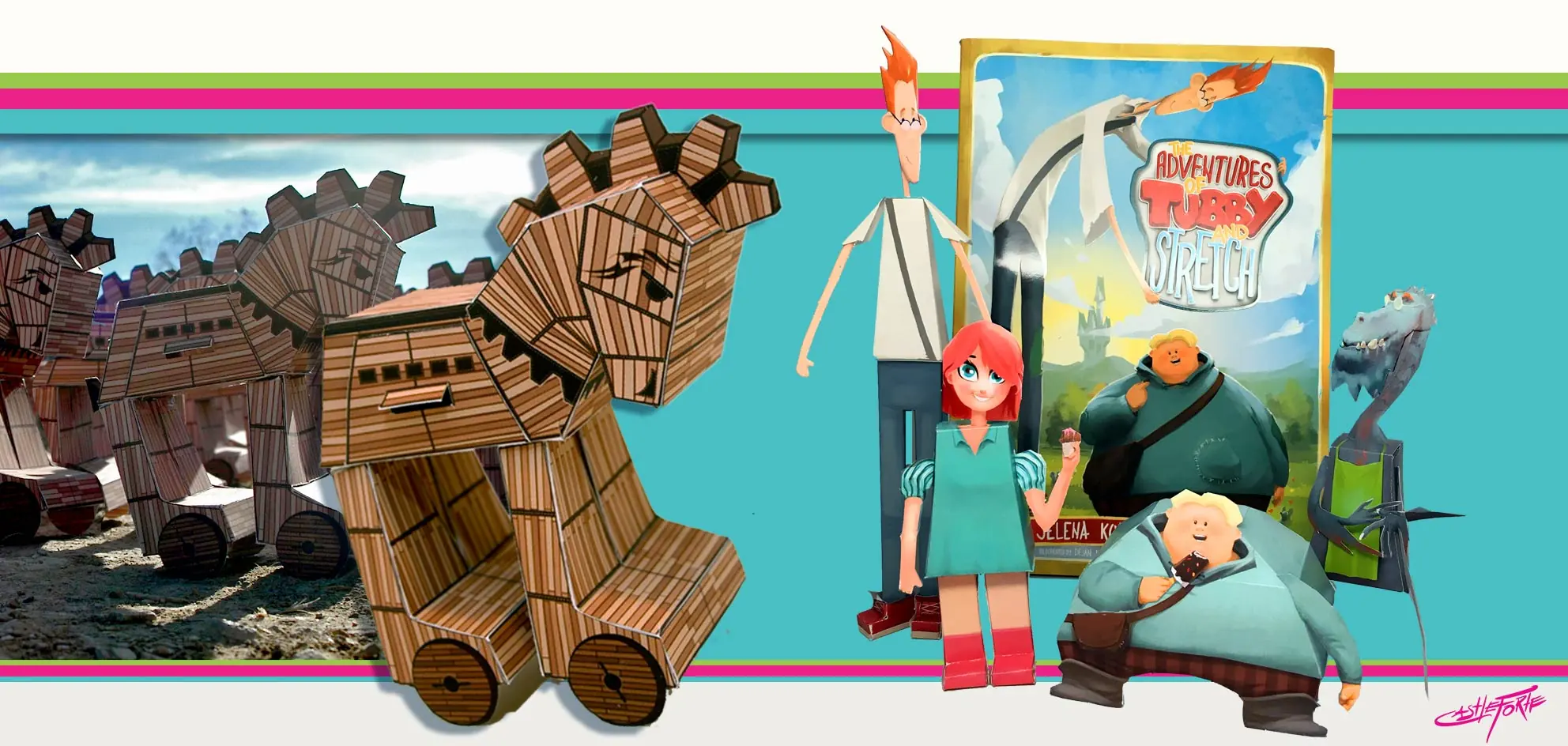 Castleforte paper toy design work