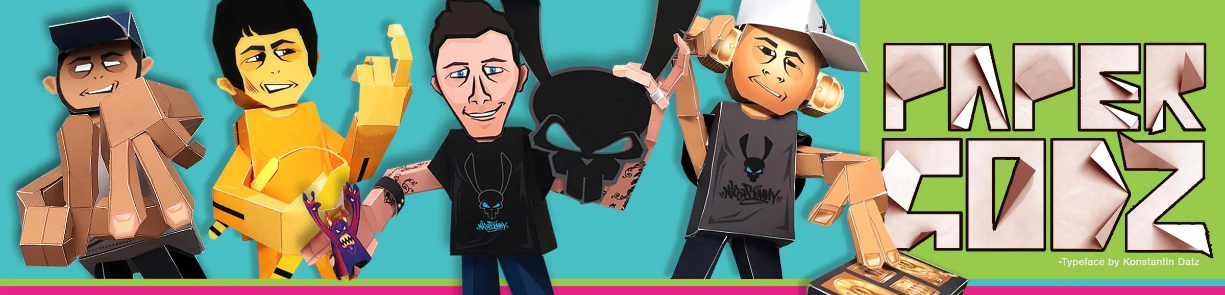 PaperGodz paper toy banner