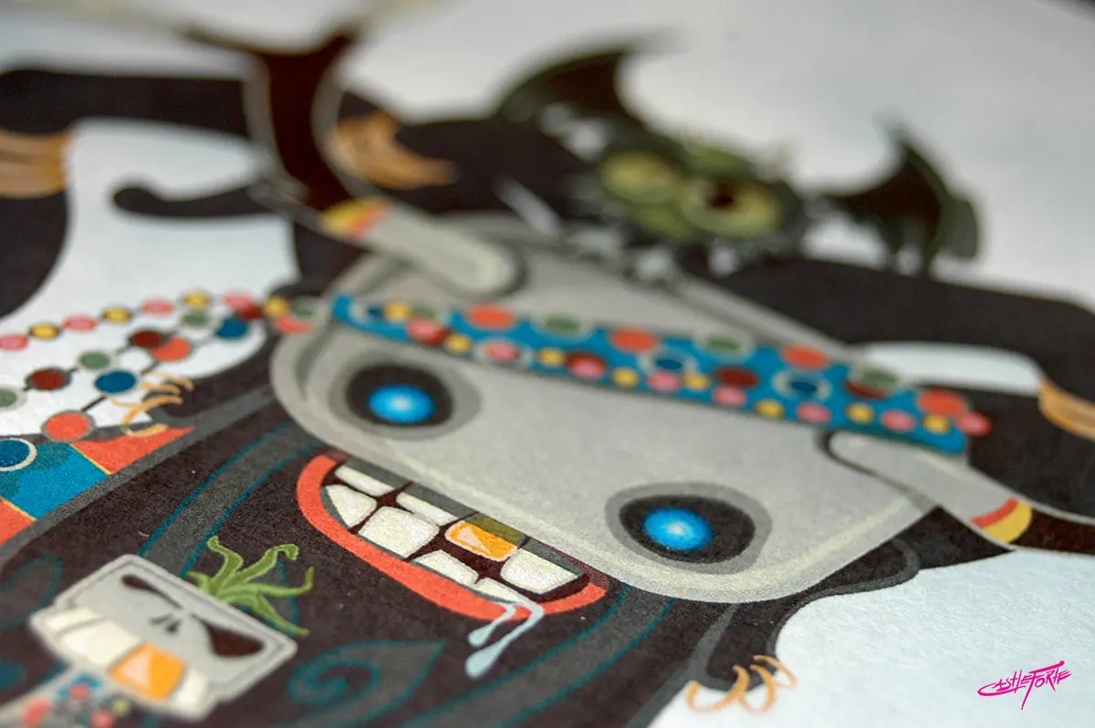 VooDood print, close up