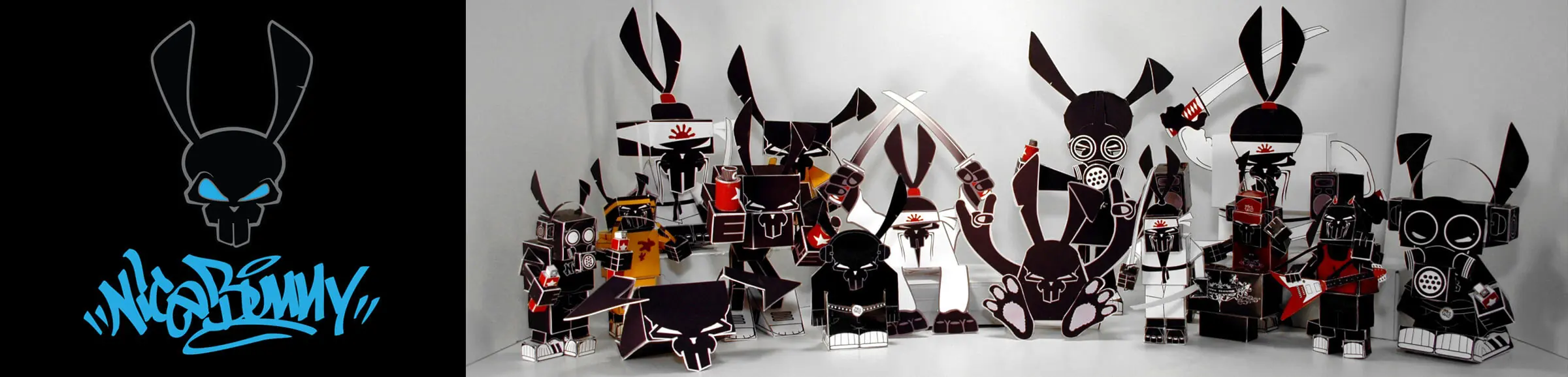 NiceBunny paper toy banner