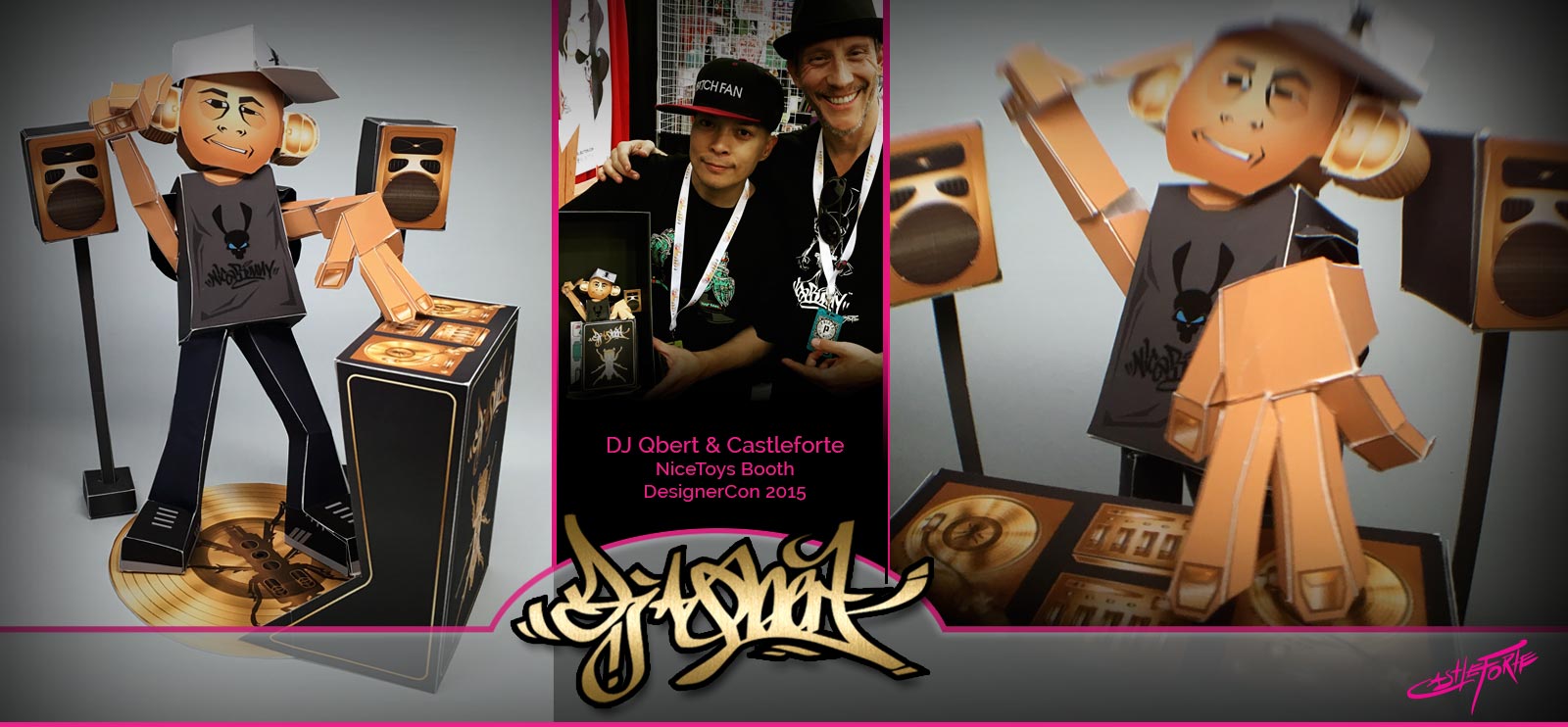 DJ Qbert paper toy