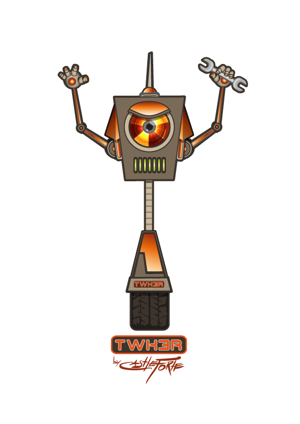 TWK3R paper robot illustration