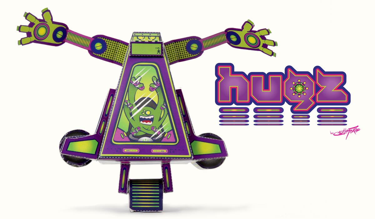 Papertoy Glowbots toys