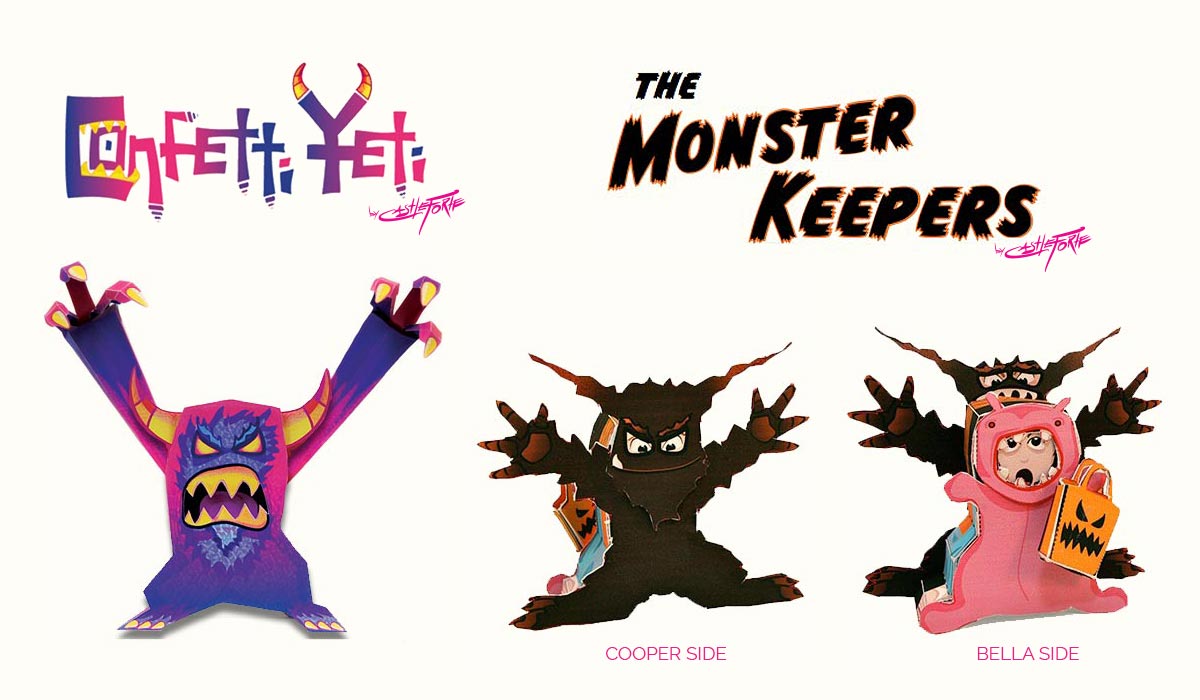 Castleforte’s own papertoys from the book