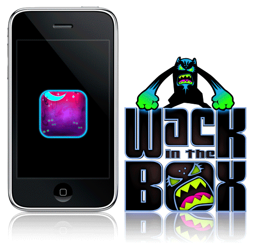 Wack in the Box iPhone app screens