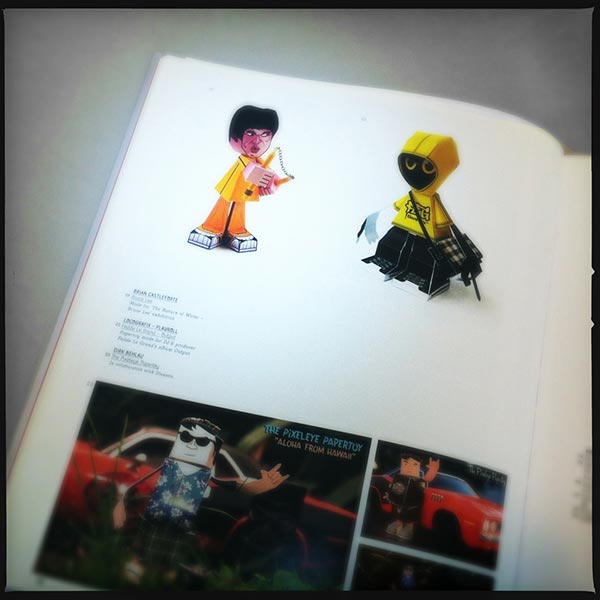 Papercraft book spread